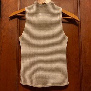 Cache Gold Crinkle Textured Sleeveless Top - Size S